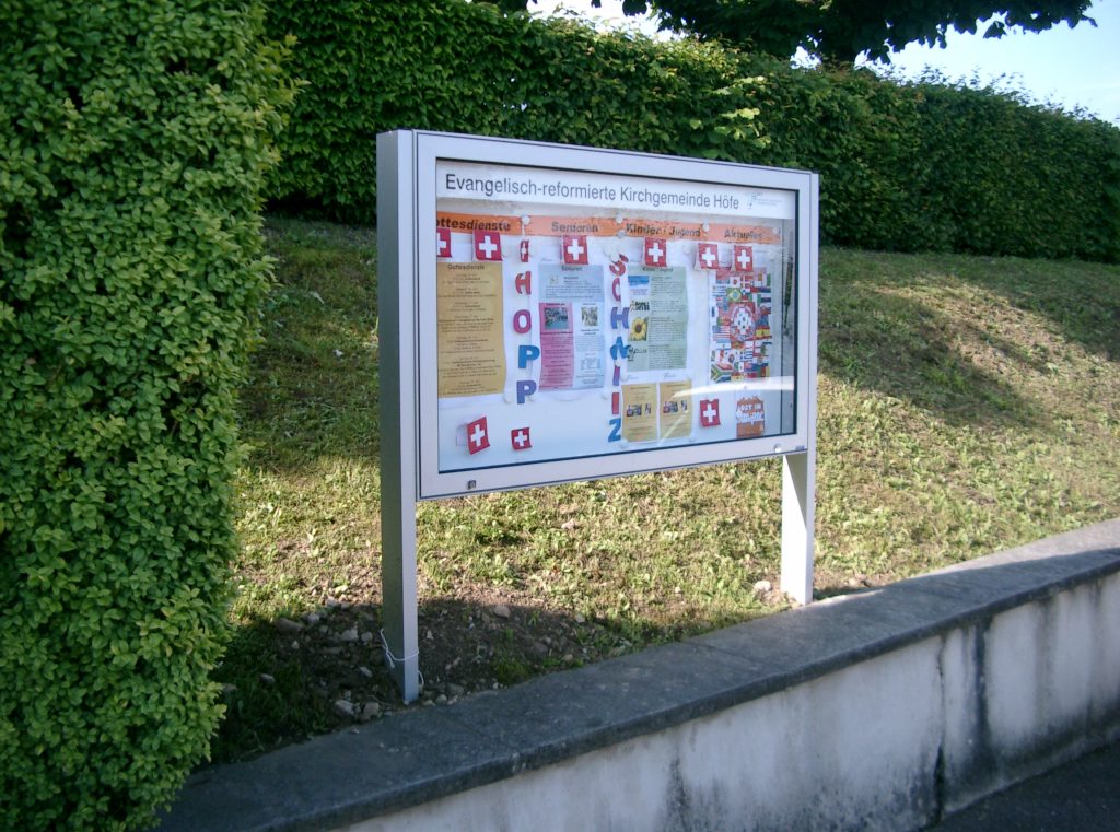 schaukasten für kirchen und vereine